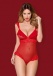 Obsessive - 863-TED-3 Teddy - Red - S/M photo-5