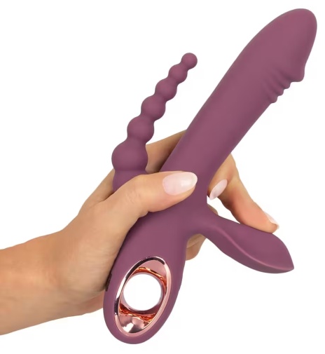 You2Toys - Slim Triple Plum Rabbit Vibrator - Purple 照片