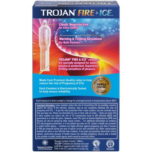 Trojan - 冰火兩重天乳膠避孕套 10片裝 照片