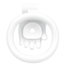 FAAK - Hand Shaped Resin Chastity Cage - White 照片