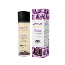 Exsens - Amethyst Sweet Almond Massage Oil w Gemstones - 100ml photo