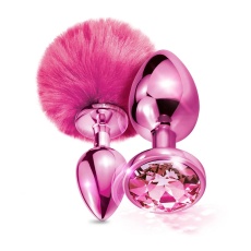 Nixie - Pom Pom Metal Plug Set - Pink 照片