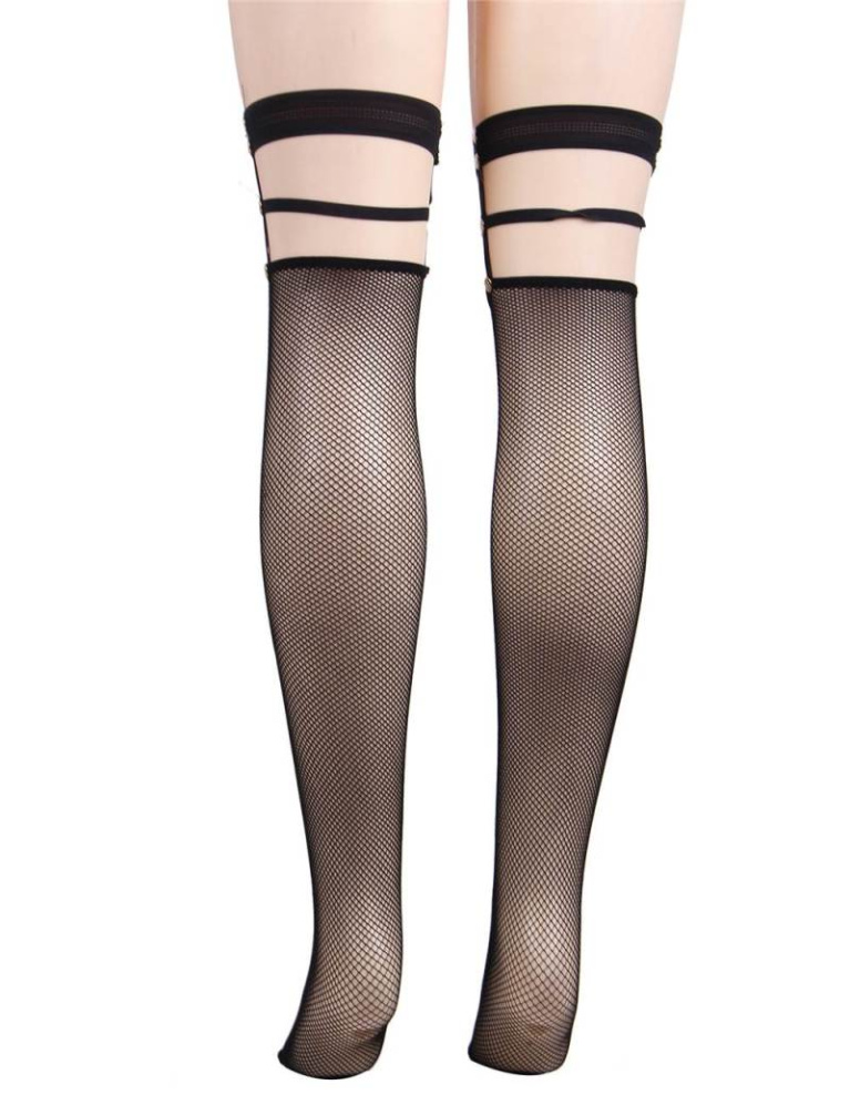 Ohyeah - Fence Net Stocking - Black photo