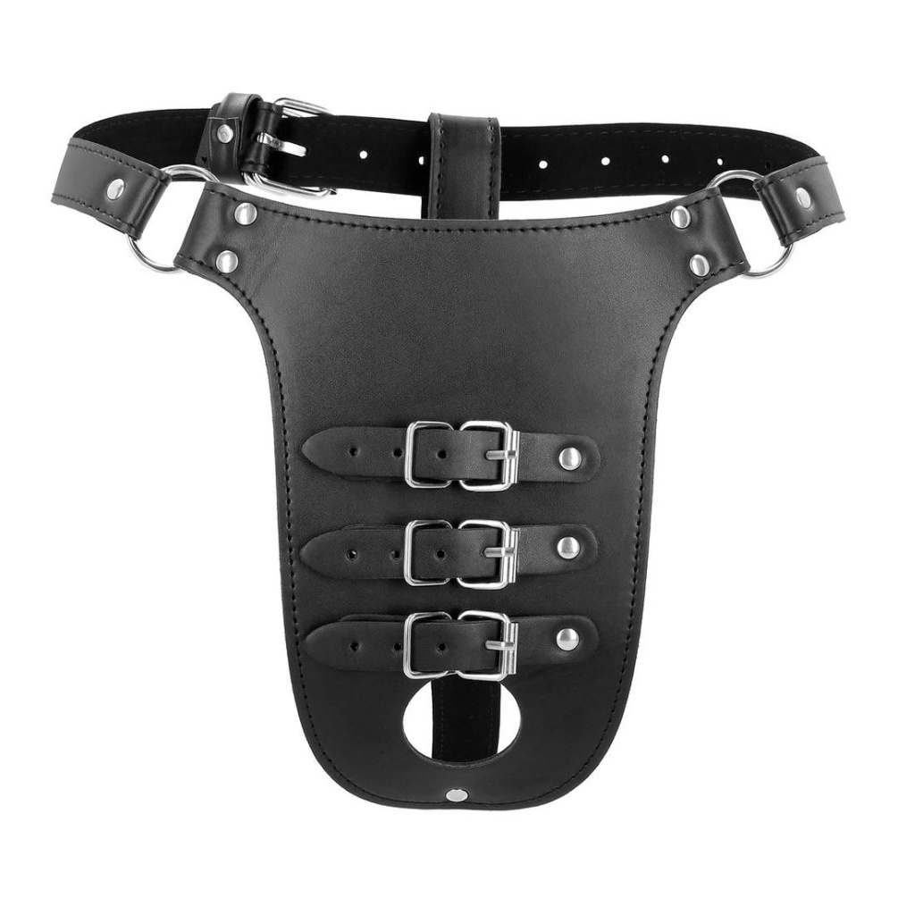 Ouch - Xtreme Chastity Belt w Straps - Black 照片-3