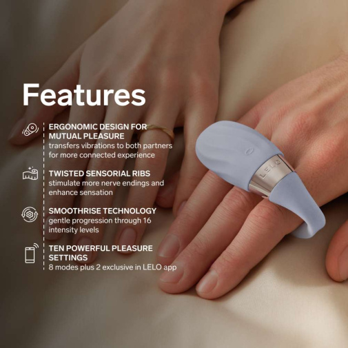 Lelo - Tiani Twist 可APP控双动式情侣按摩器 - 薰衣草色 照片
