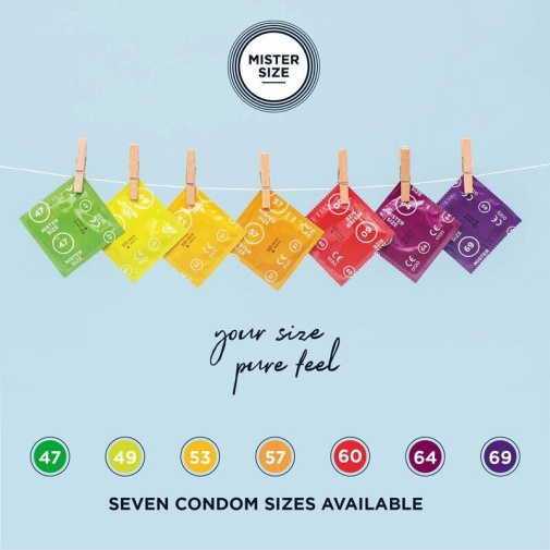 Mister Size - Condoms 57mm 10's Pack photo