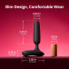 Lovense - Glint APP Vibro Butt Plug - Black photo-19