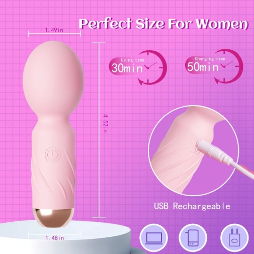 Secwell - Cute Mini Massager - Pink photo