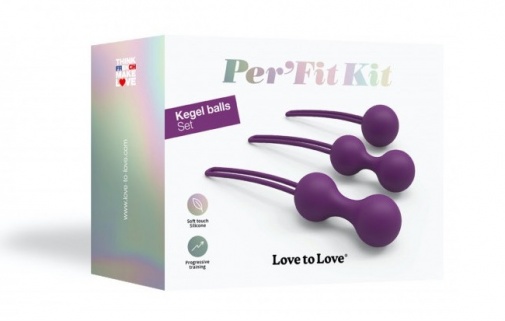 Love to Love - Per'Fit Kit Kegel 收陰球套裝 - 紫色 照片