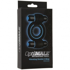 Doc Johnson - OptiMale Vibro Double C-Ring - Black photo