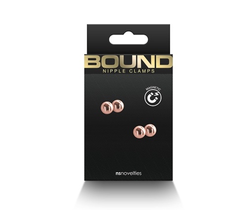 NS Novelties - Bound M1 Nipple Clamps - Rose Gold photo