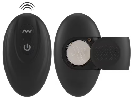 Rebel - Cock Ring w Prostate Plug - Black photo