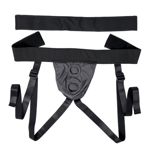 Gender X - Double Rider Strap-On Harness - Black photo