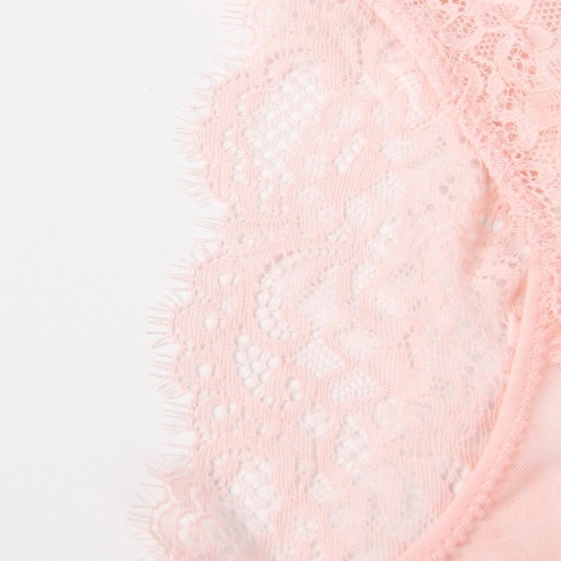 Ohyeah - Floral Lace Panty - Pink - 5XL photo