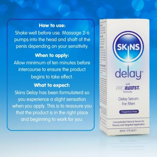 Skins - Natural Delay Serum - 30ml 照片