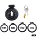 FAAK - Resin Pussy Chastity Cage - Black 照片-10