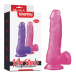 Lovetoy - 7" Jelly Realistic Dildo - Pink 照片-8