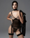 Obsessive - Vila Blanes 馬甲內衣 - 黑色 - XL/2XL 照片-4