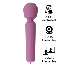 SVAKOM - Mini Emma Neo Interactive Wand Vibrator - Romantic Rose photo