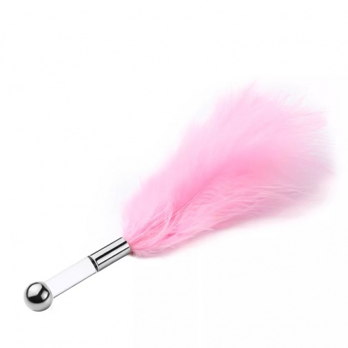 MT - Feather Tickler - Pink/Silver photo