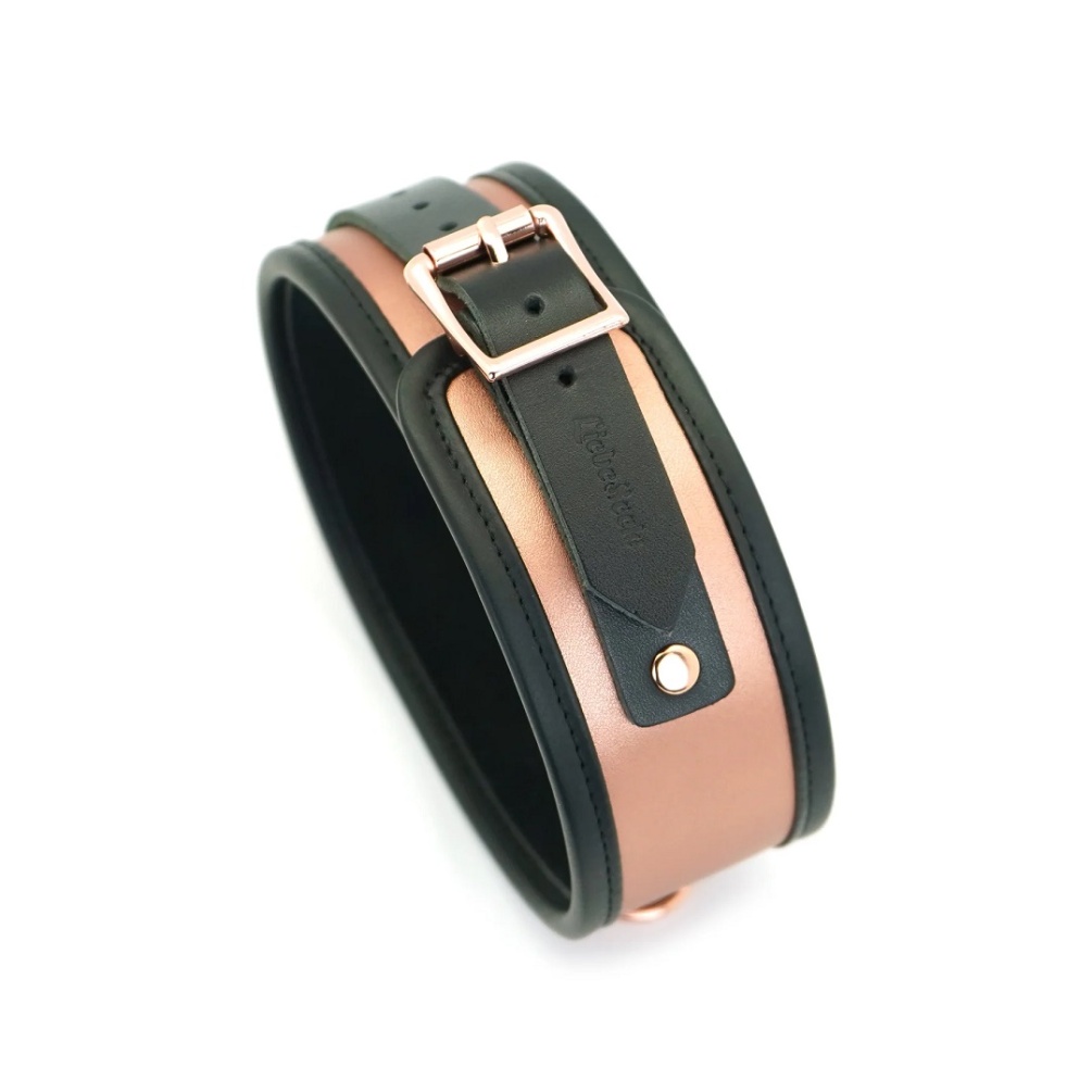Make sure your bondage play shimmers like gold with this ros... Liebe Seele - Rose Gold Collar w Leash photo-4