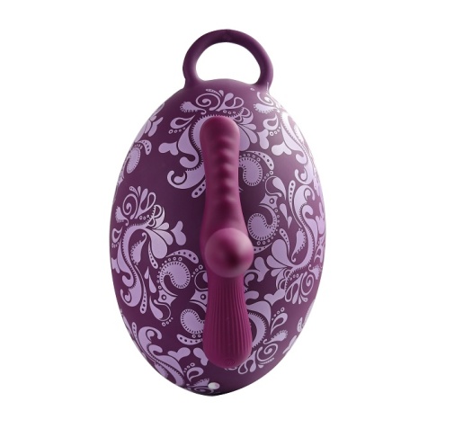 Bouncy Bliss - Classic Vibro Grinder Pillow - Purple photo