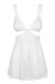 Do you feel like changing into a beautiful temptress? Choose... Obsessive - Swanita Babydoll & Thong - White - L/XL photo-5