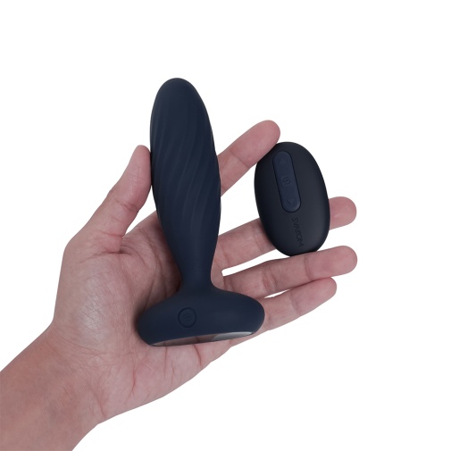 SVAKOM - Jordan APP Thrusting Anal Vibrator - Navy Blue photo