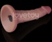 Lovetoy - 6'' 双层柔软震动假阳具 - 肉色 照片-11