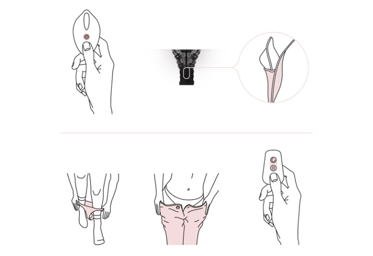 PantyRebel - Vibrating Tanga Thong - Black photo