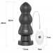 Lovetoy - 7" King Sized Vibro Anal Rigger - Black photo-12