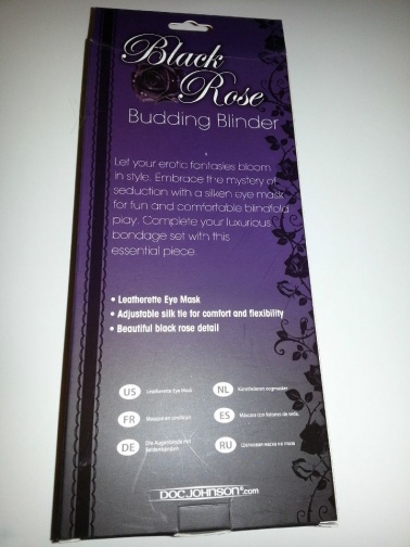 Doc Johnson - 黑玫瑰系列絲質眼罩 照片