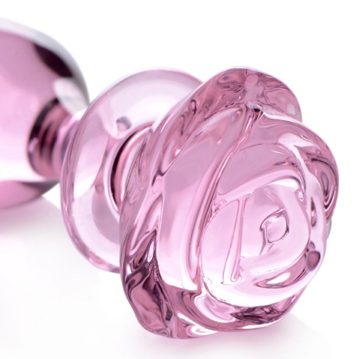 Booty Sparks - Rose Glass Anal Plug L - Pink photo