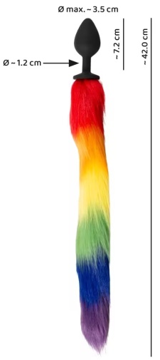 You2Toys - Fox Tail Plug - Rainbow 照片