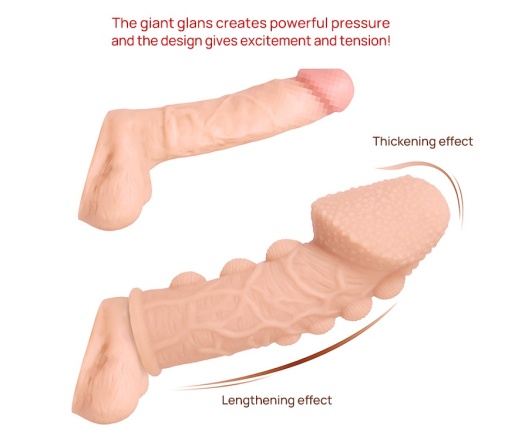 Kokos - Extreme Headed Cock Sleeve M - Flesh photo