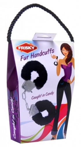Frisky - Fur Lined Handcuffs - Black photo