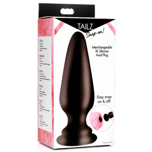 Tailz - Snap-On Anal Plug XL - Black photo