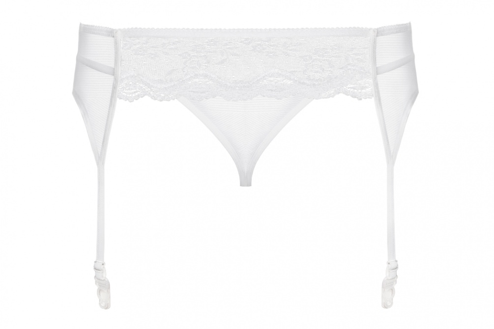That's you! Wearing this incredible garter belt you'... Obsessive - Charms Garter Belt & Thong - White - XXL photo-8