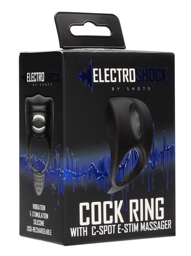 ElectroShock - E-Stim Cock Ring - Black photo