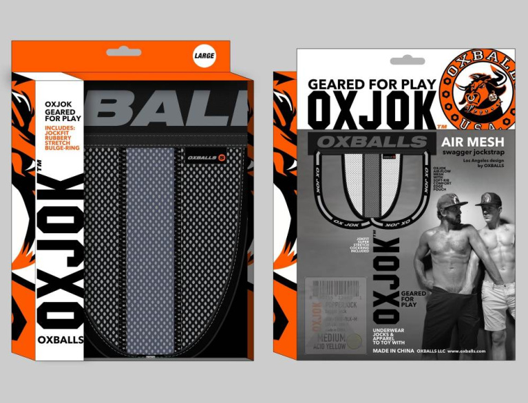 Oxjok - Airmesh Jockstrap w Ring - Tar Black - L photo