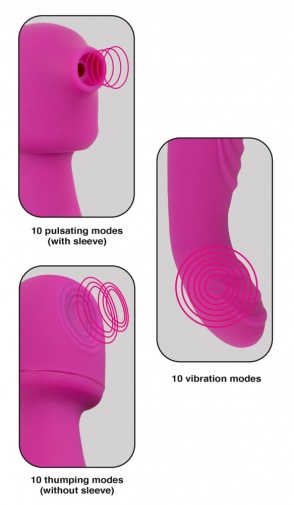 Javida - 3 种功能震动器 - 紫色 照片