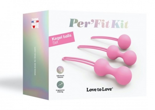 Love to Love - Per'Fit Kit Kegel 收阴球套装 - 粉红色 照片