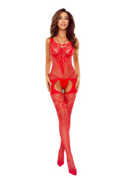 Passion - Bodystocking BS121 - Red photo