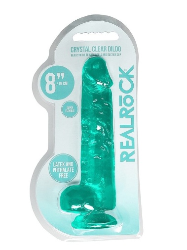 RealRock - 8" Realistic Dildo w Balls - Green 照片