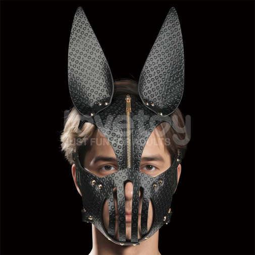 Lovetoy - Rebellion Reign Dark Bunny Face Mask - Black 照片