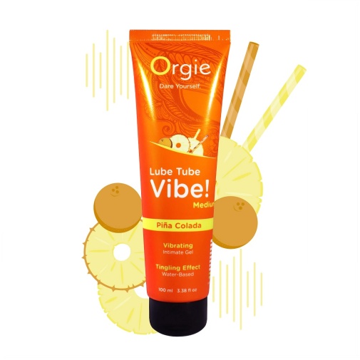 Orgie - Lube Tube Vibe! 輕微震動刺激潤滑劑 鳳梨可樂達 - 100ml 照片