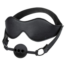 CEN - Nocturnal Eye Mask & Ball Gag - Black 照片