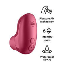 Womanizer - Snap Pleasure Air 迷你吸啜器 - 莓紅色 照片