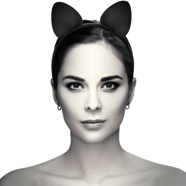 Coquette - Headband w Cat Ears - Black photo