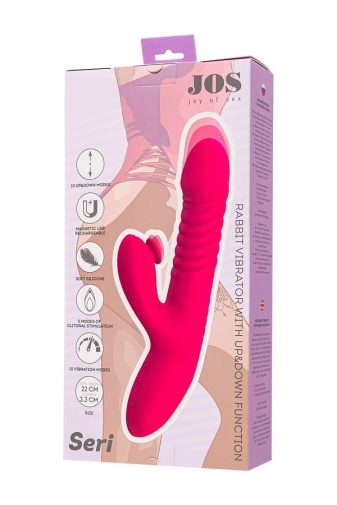 JOS - Seri Tapping Rabbit Vibrator - Pink photo